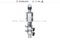 Donjoy 316L sanitaire omkeerklep met pneumatische aandrijving met bedieningskop C-TOP