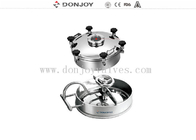 400mm Weled Pressure Food Tank Manhole Cover With Flange Sight Glass