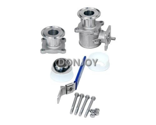 3 PCs-niet-Behoudkogelklep, direct kogelklepss304/316l BPE Norm voor voedsel
