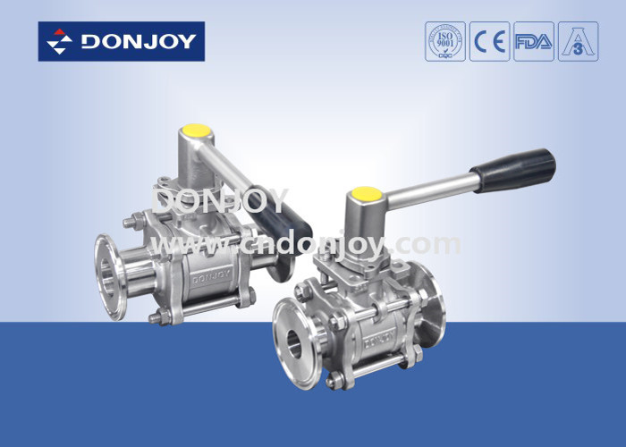 1 inch non-retention full port ball valve met triclamp verbinding en ISO-bevestiging
