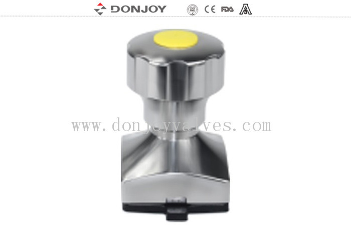 316L Mini Type 3 Way Sanitair Diafragma Valve L type met tri clamp Eind