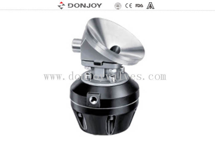 2 inch las 316l pneumatische tank bodem sanitaire diafragma klep met kunststof actuator