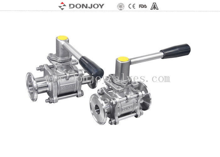 1 inch non-retention full port ball valve met triclamp verbinding en ISO-bevestiging