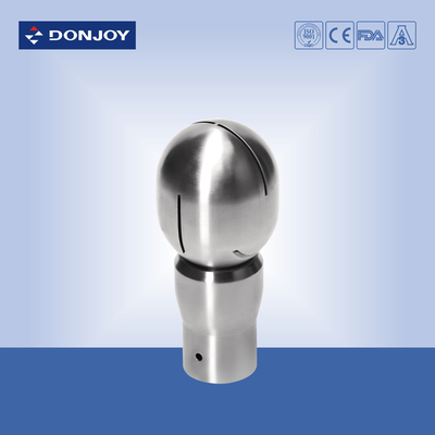 DIN / 3A / SMS Rotating CIP Spray Ball Thread Connection Washing Nozzle