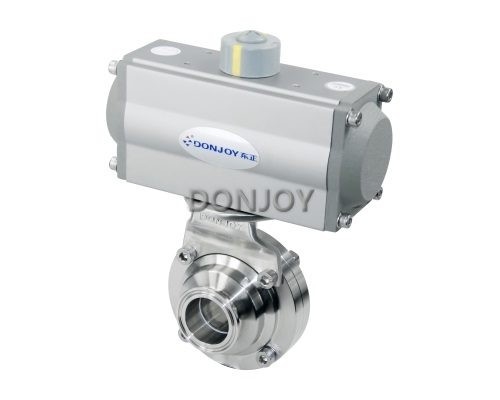 2 INCH 1.4301 butterfly Electric Sanitary Ball Valve with CIP clean function