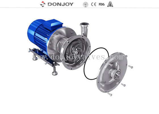 Sanitary Centrifugal High Purity Pumps Fit Cosmetic With Open Impeller