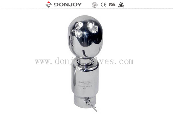 DIN / 3A / SMS Rotating CIP Spray Ball Thread Connection Washing Nozzle