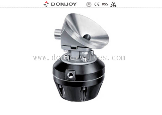 2 inch las 316l pneumatische tank bodem sanitaire diafragma klep met kunststof actuator