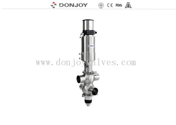 Donjoy dubbele stoel Mixproof Valves Manifold voor de verwerking van voedingsmiddelen en dranken