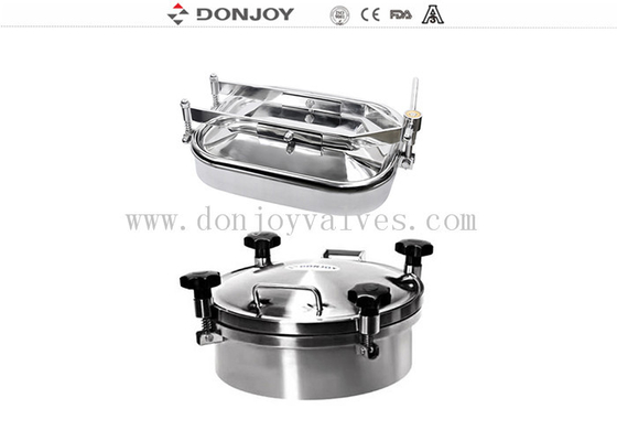 304 druk rond 300 mm OD 2-5 bar roestvrij staal manway